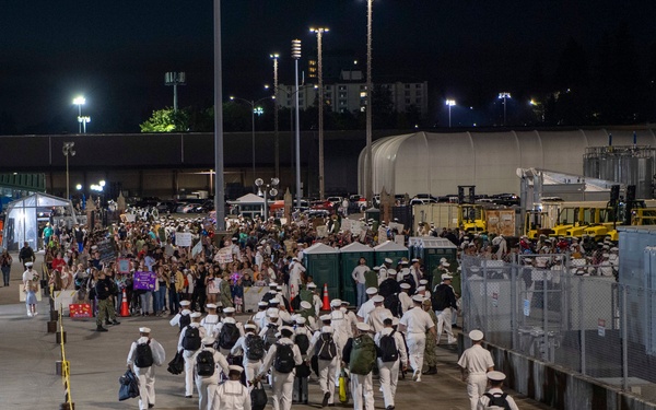Nimitz Returns to Home Port