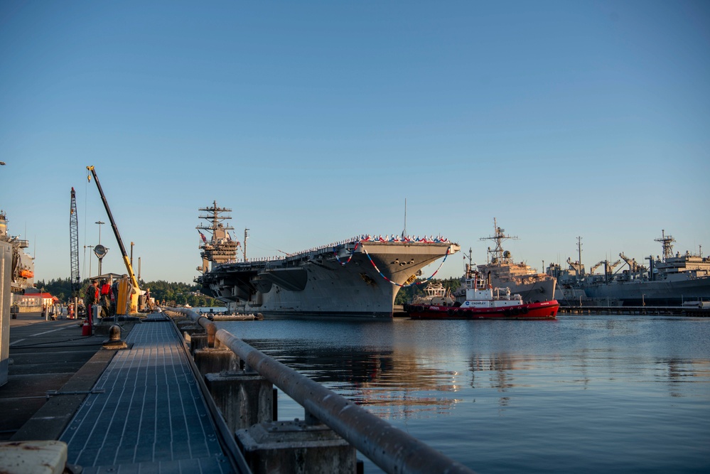 Nimitz Returns To Home Port