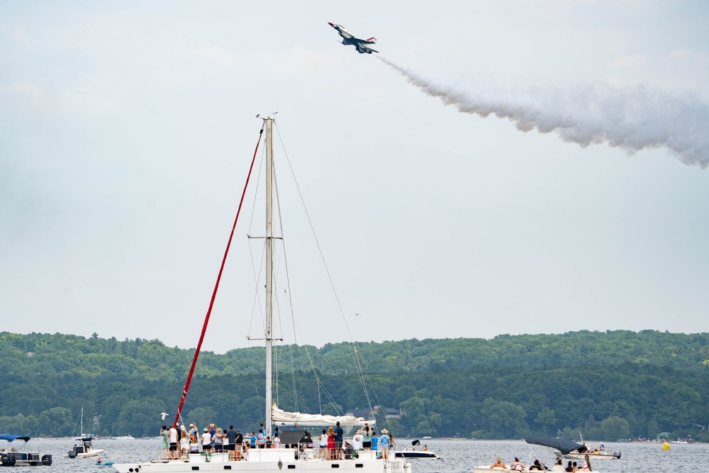 Thunderbirds soar over Michigan Coast