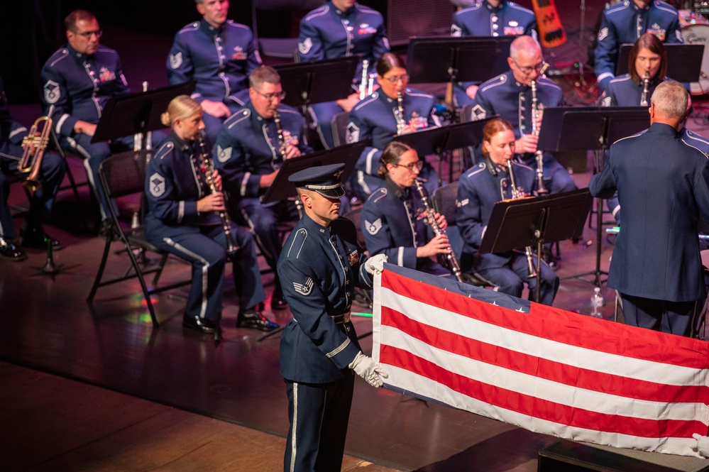 Air National Guard Band of the South and Midwest play in Morganton, North Carolina