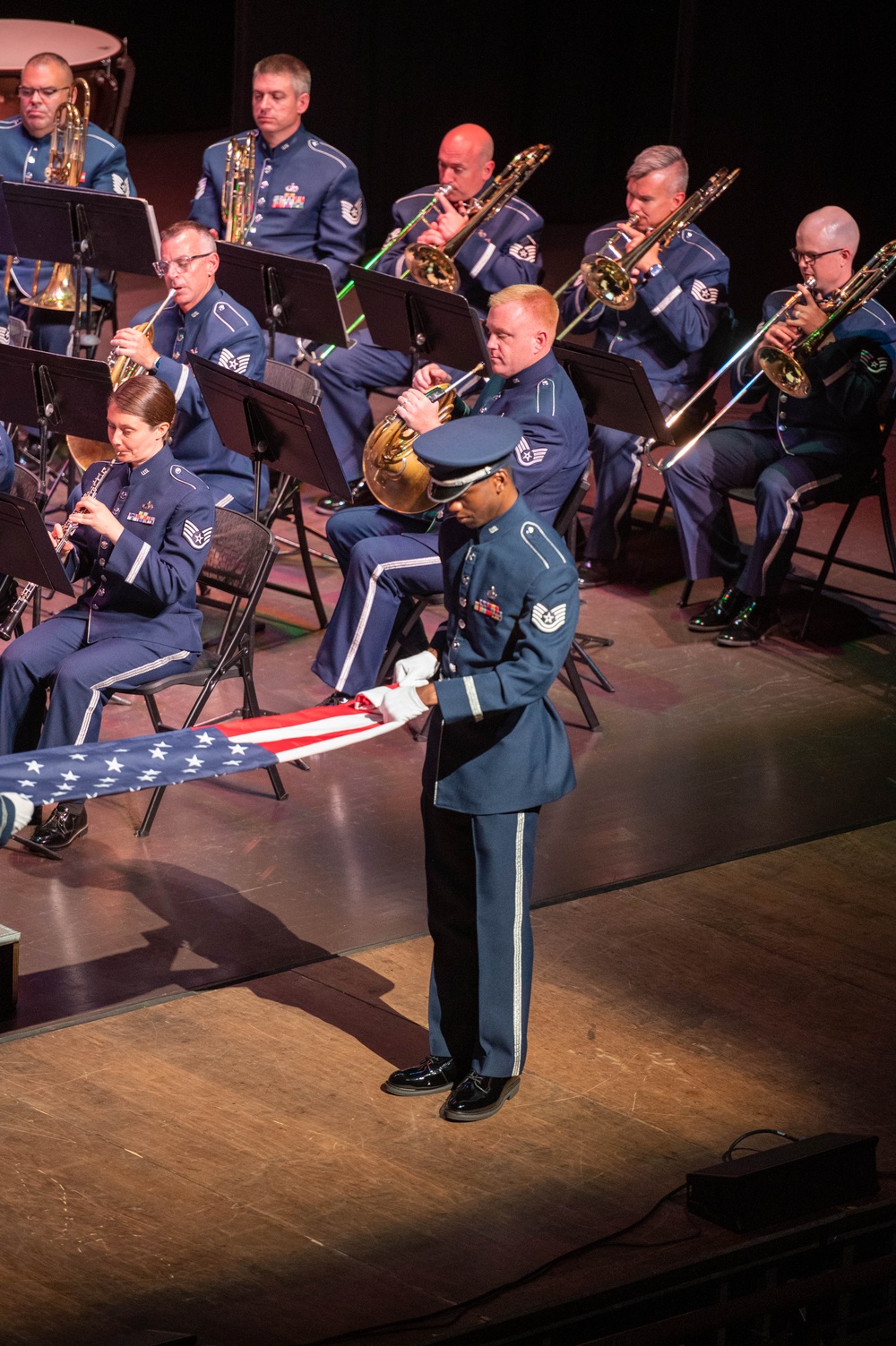 Air National Guard Band of the South and Midwest play in Morganton, North Carolina