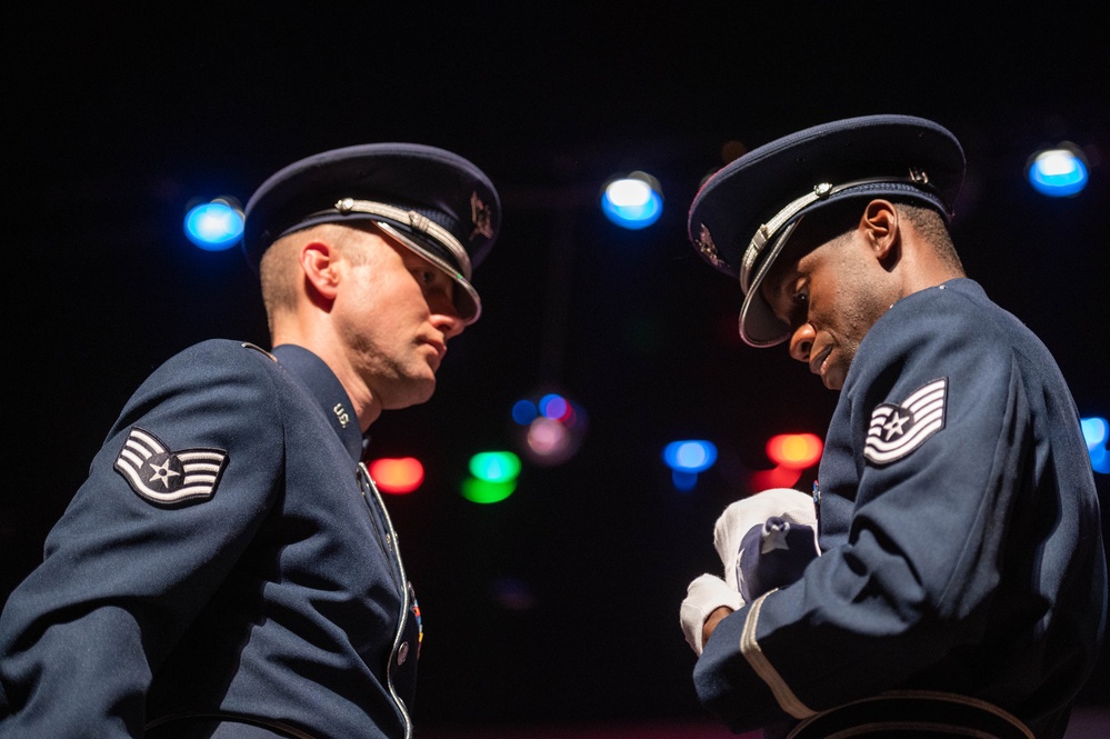Air National Guard Band of the South and Midwest play in Morganton, North Carolina