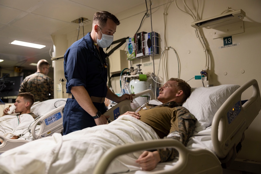 Mass Casualty Exercise on the USS America