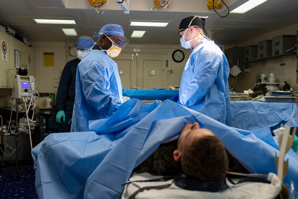 Mass Casualty Exercise on the USS America