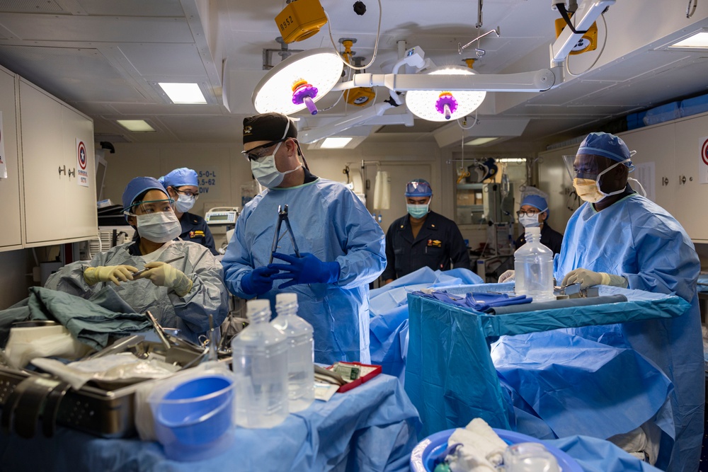 Mass Casualty Exercise on the USS America