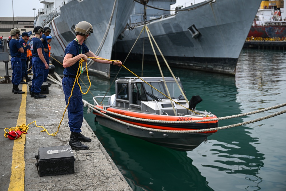 USCG Deploy Boats During Resolute Sentinel 2023