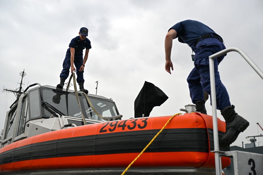 USCG Deploy Boats During Resolute Sentinel 2023