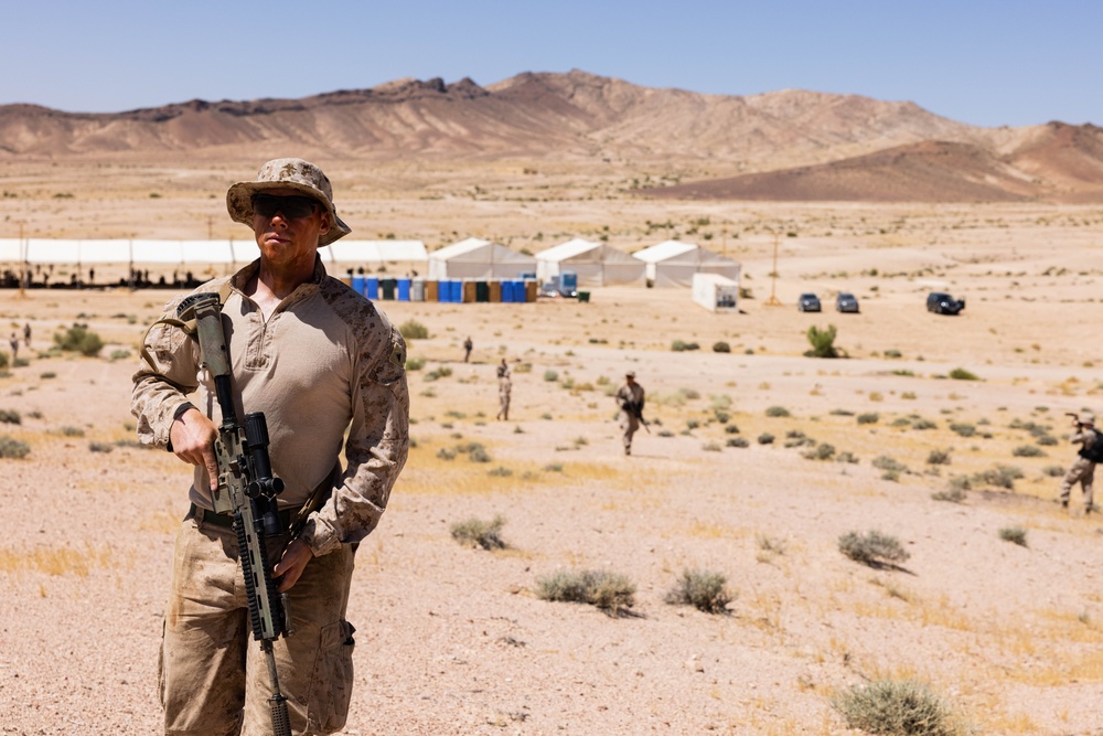 U.S. Marines conduct squad movement drills during Intrepid Maven 23.4