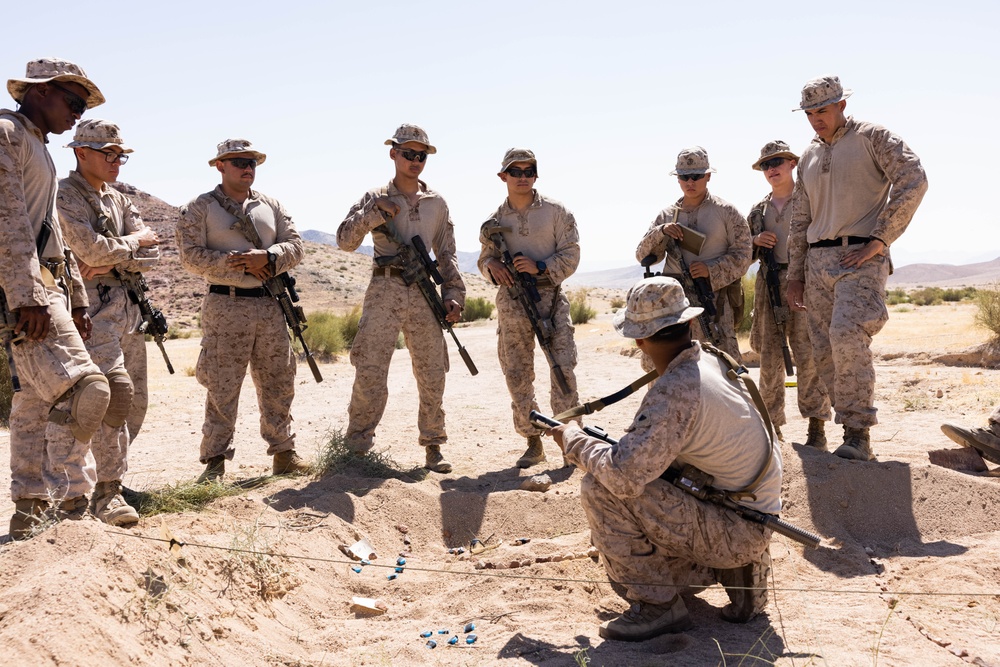 U.S. Marines conduct squad movement drills during Intrepid Maven 23.4