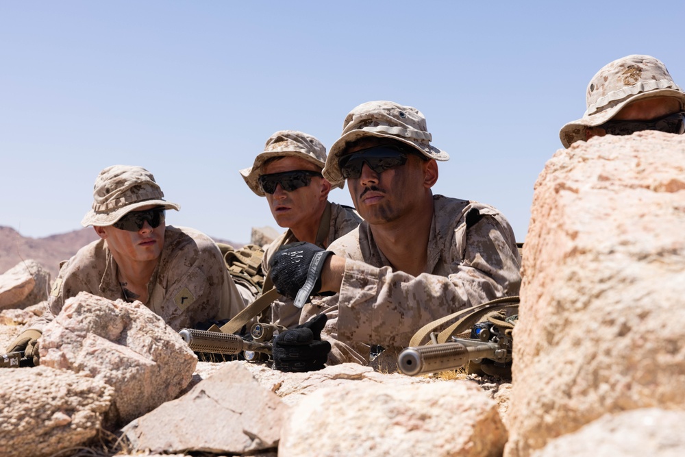 U.S. Marines conduct squad movement drills during Intrepid Maven 23.4