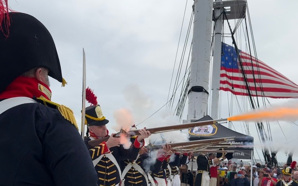 USS Constitution underway on July 4th