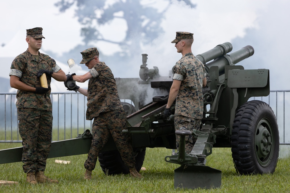 Independence Day 21-Gun Salute on MCB Camp Lejeune 2023