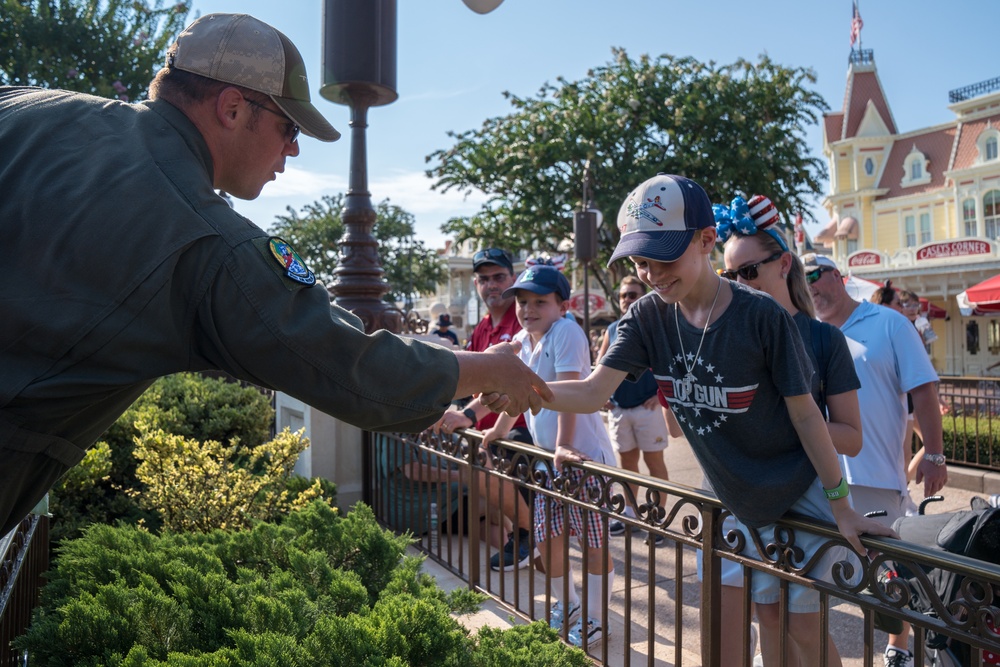 Air Force soars over Disney World for Fourth of July