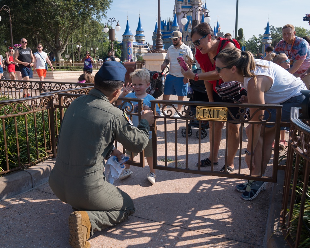 Air Force soars over Disney World for Fourth of July