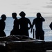 USS Ronald Reagan (CVN 76) Sailors transport cargo during a replenishment-at-sea