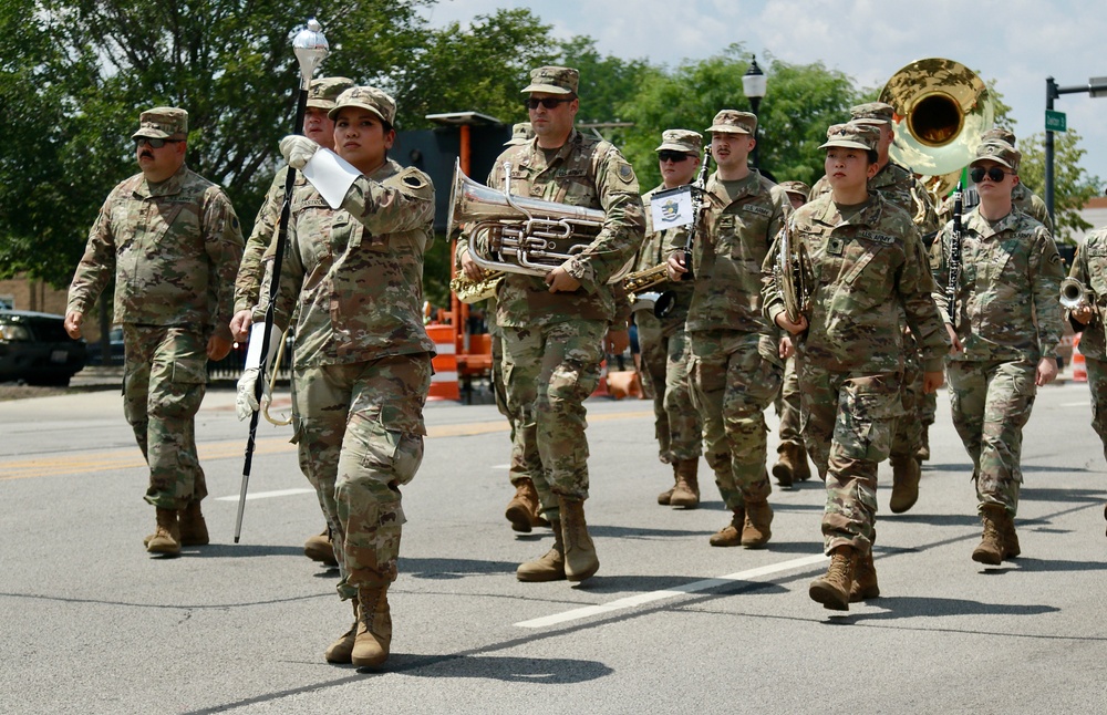Illinois National Guard’s 144th Army Band Performs at Skokie Independence Day Parade