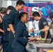 USS Ralph Johnson (DDG 114) Sailors enjoy a steel beach picnic on the ship’s flight deck to celebrate Independence Day in the Philippine Sea, July 4.