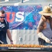 USS Ralph Johnson (DDG 114) Sailors enjoy a steel beach picnic on the ship’s flight deck to celebrate Independence Day in the Philippine Sea, July 4.