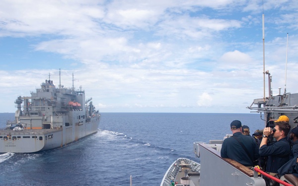 USS Antietam (CG 54) RAS with USNS Carl Brashear (T-AKE 7)