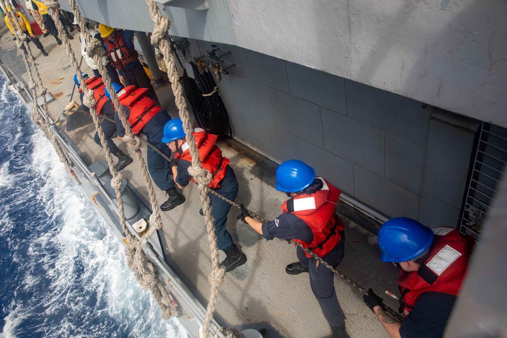 USS Antietam (CG 54) RAS with USNS Carl Brashear (T-AKE 7)