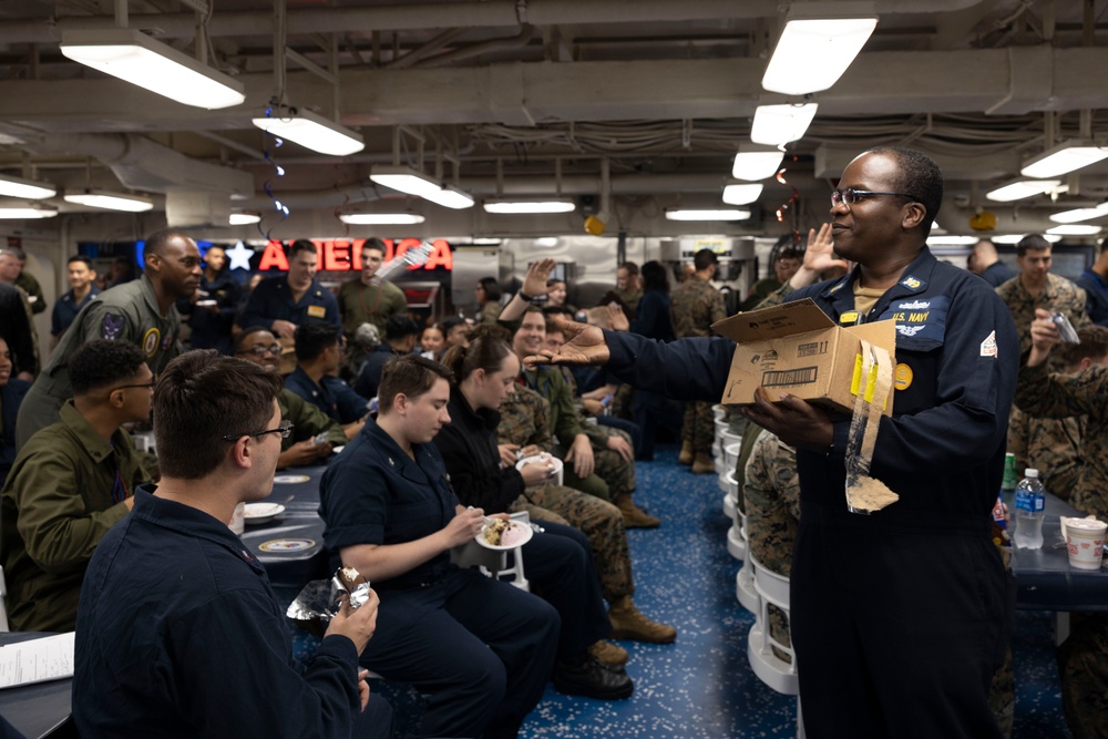 USS America Hosts an Ice Cream Social