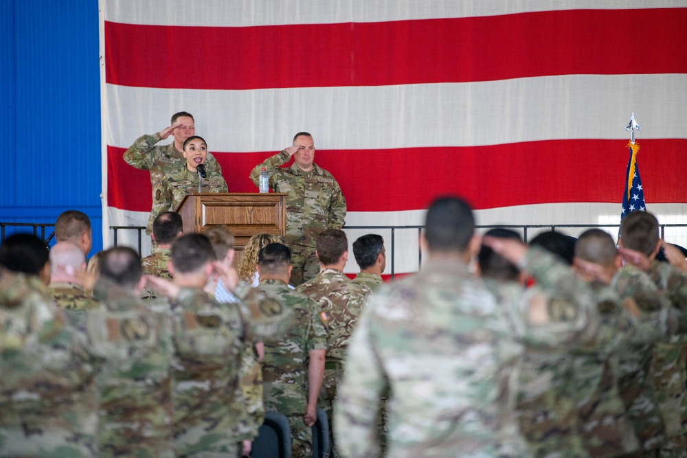 424th Air Base Squadron Change of Command, June 14, 2023