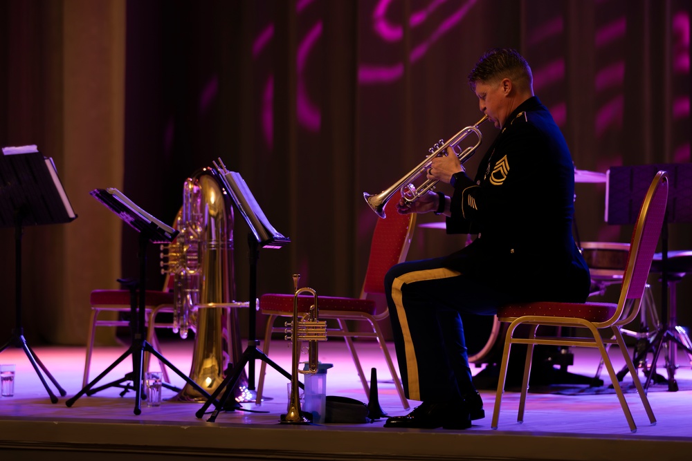 U.S. Army Ivy Brass Quintet spreads goodwill through music in Sillamae during U.S. Independence Day performance