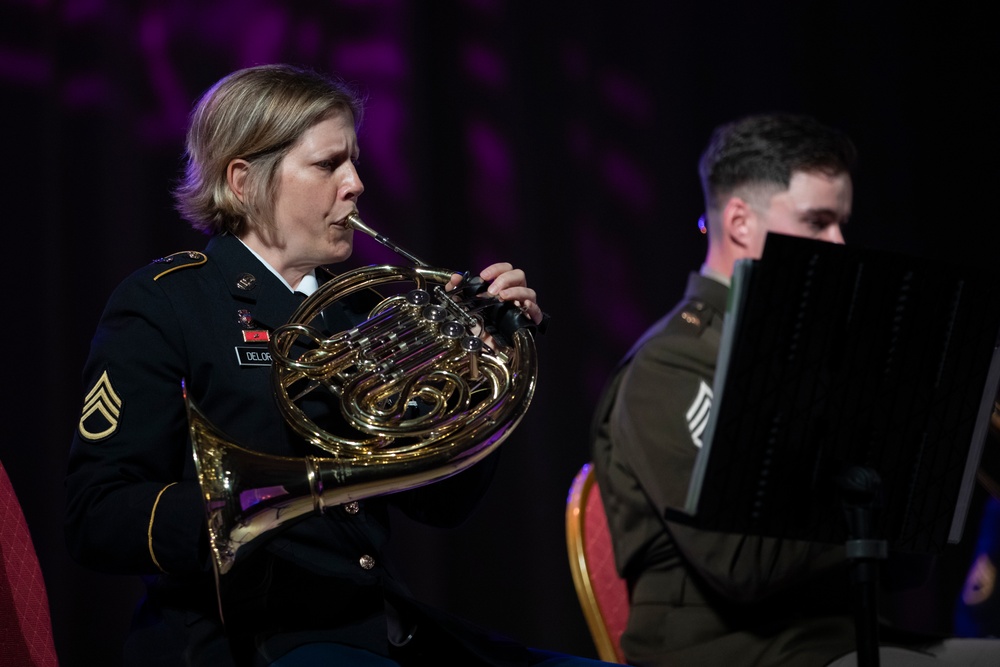 U.S. Army Ivy Brass Quintet spreads goodwill through music in Sillamae during U.S. Independence Day performance