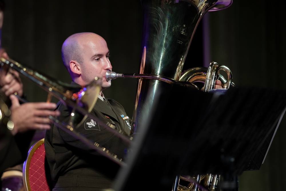 U.S. Army Ivy Brass Quintet spreads goodwill through music in Sillamae during U.S. Independence Day performance