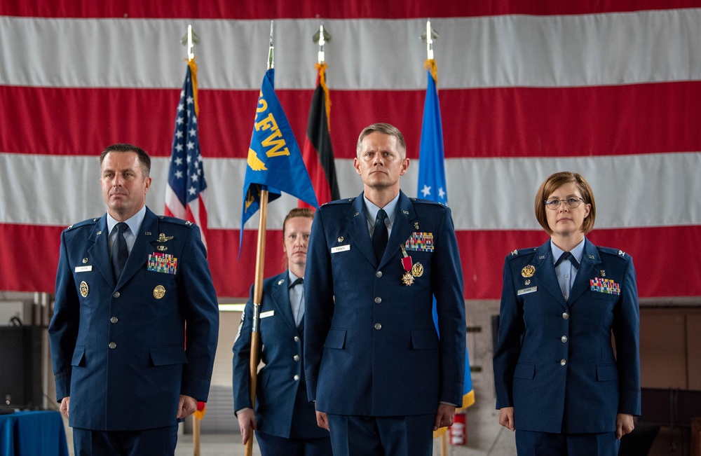 52nd Medical Group conducts Change of Command Ceremony.