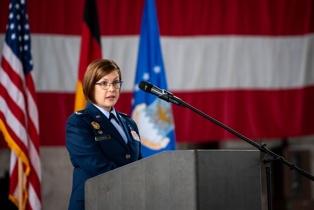 52nd Medical Group conducts Change of Command Ceremony.