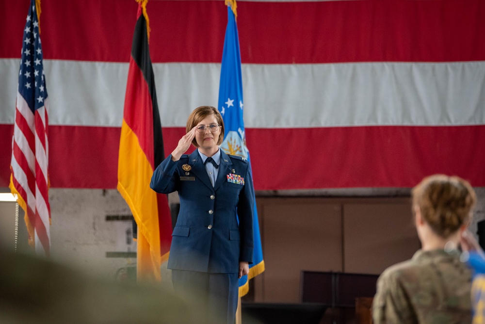 52nd Medical Group conducts Change of Command Ceremony.