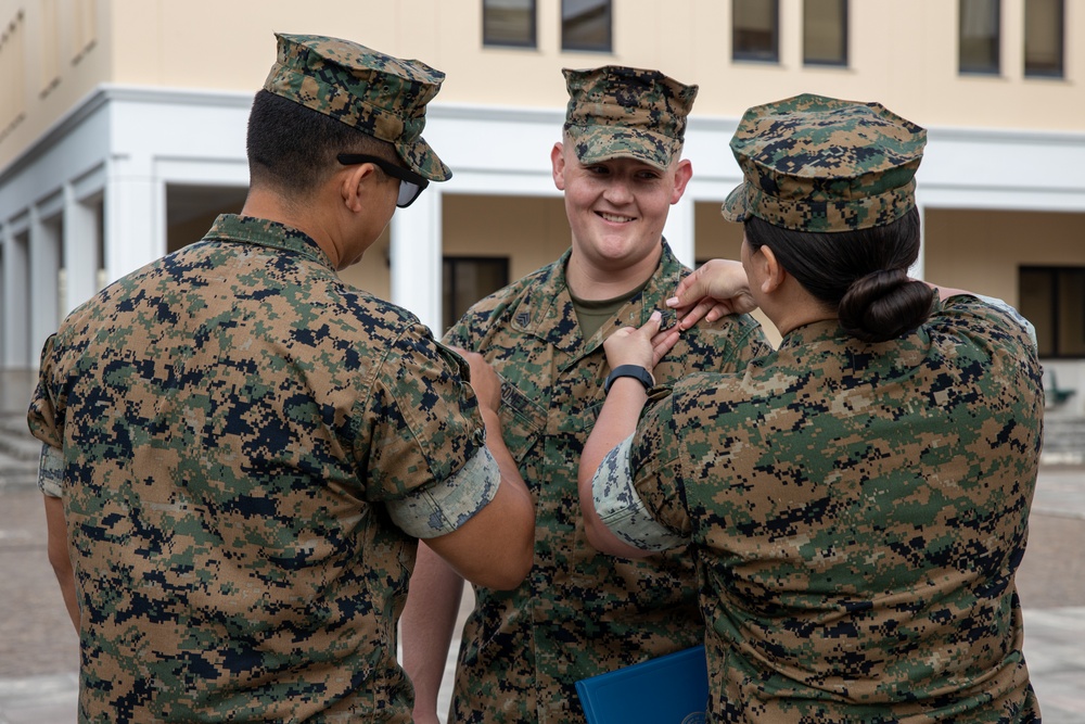 Sgt. Gomez promotion ceremony