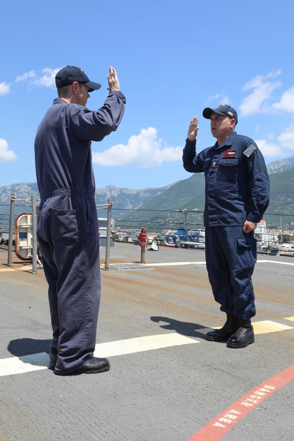 Ramage Sailor During Reenlistment