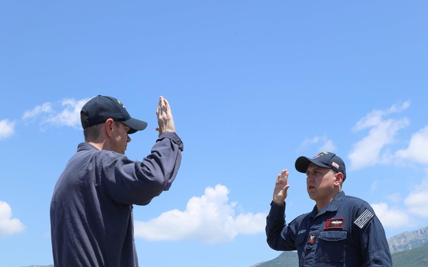 USS Ramage arrives in Bar, Montenegro