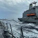 USS Rafael Peralta (DDG 115) conducts a replenishment-at-sea with the Military Sealift Command fleet replenishment oiler USNS Rappahannock (T-AO 204)