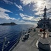 USS Rafael Peralta (DDG 115) conducts a vertical replenishment-at-sea with the Military Sealift Command fleet replenishment oiler USNS Carl Brashear (T-AKE 7)