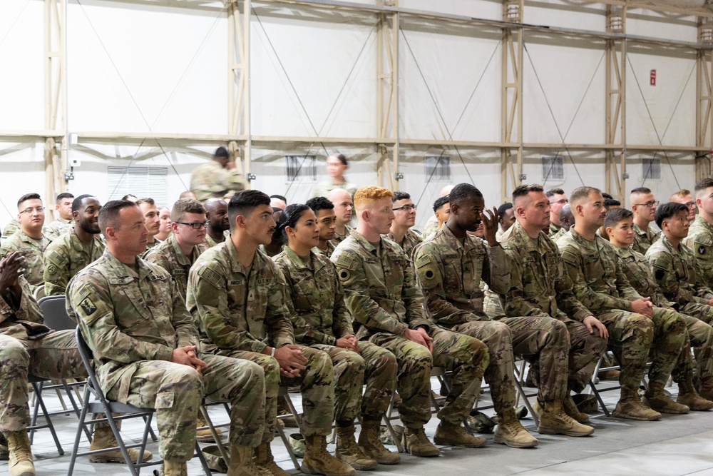 Basic Leader Course graduation at Camp Buehring, June 2023