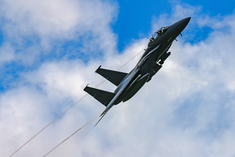 Joint F-15E training at Grafenwoehr