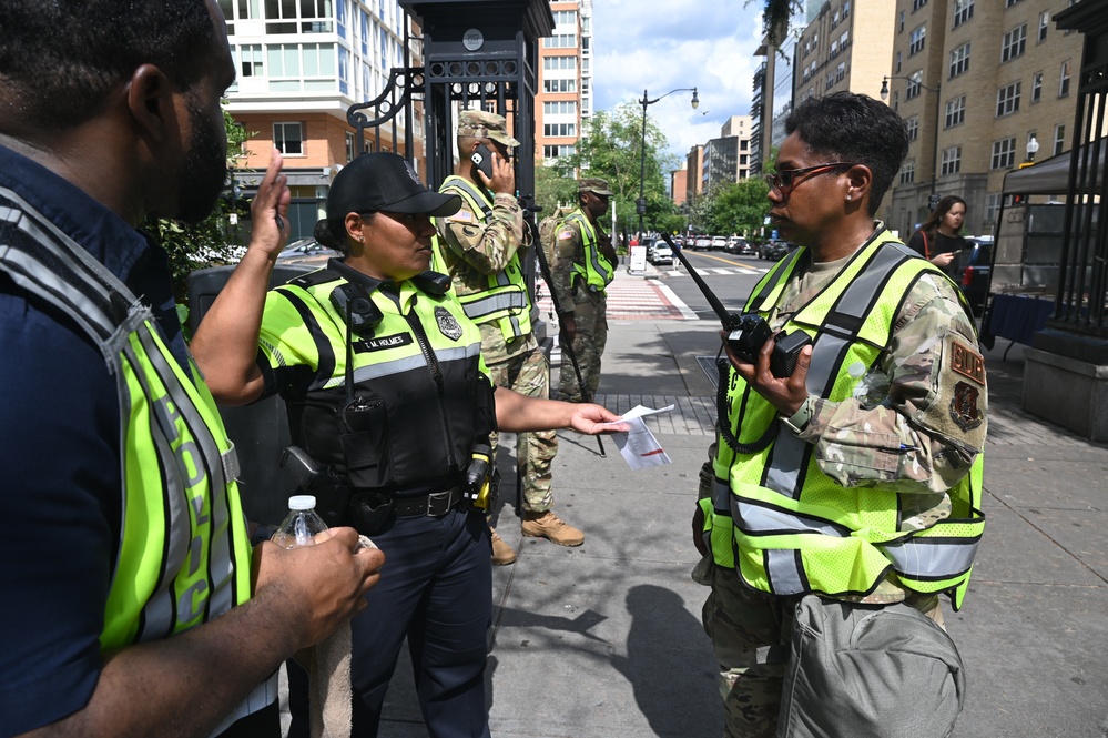 DC Guard supports Metropolitan and Metro Transit Police during 4th of July celebrations