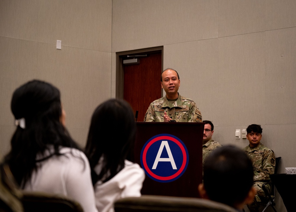 609th Air Communications Squadron conducts a change of command ceremony