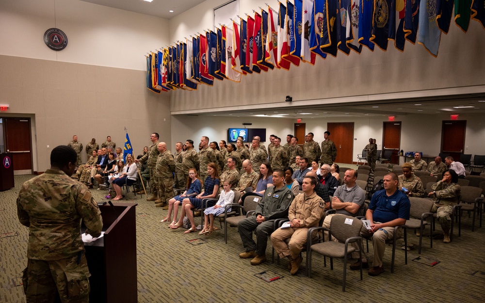 727th Expeditionary Air Control Squadron &quot;Kingpin&quot; conducts change of command ceremony