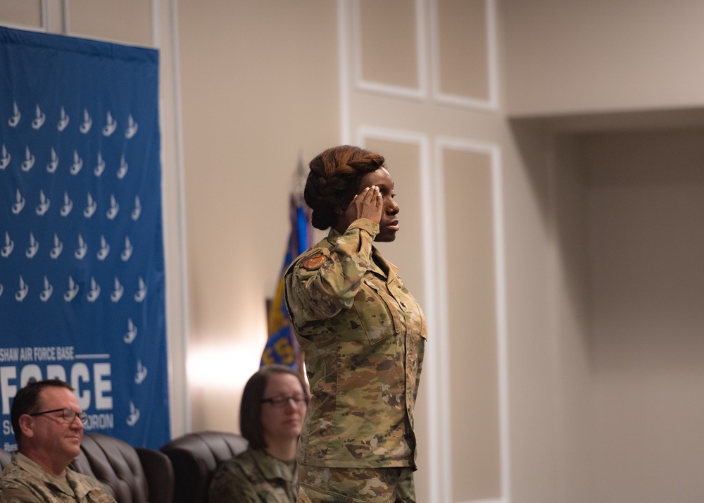 20th Force Support Squadron conducts change of command ceremony