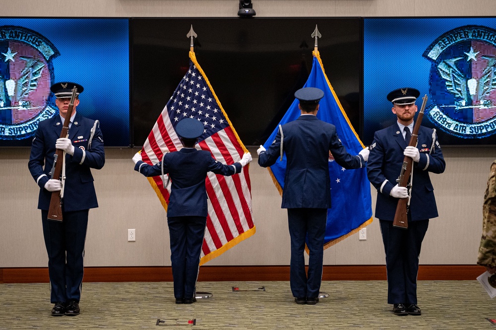 609th Air Support Squadron conducts change of command ceremony