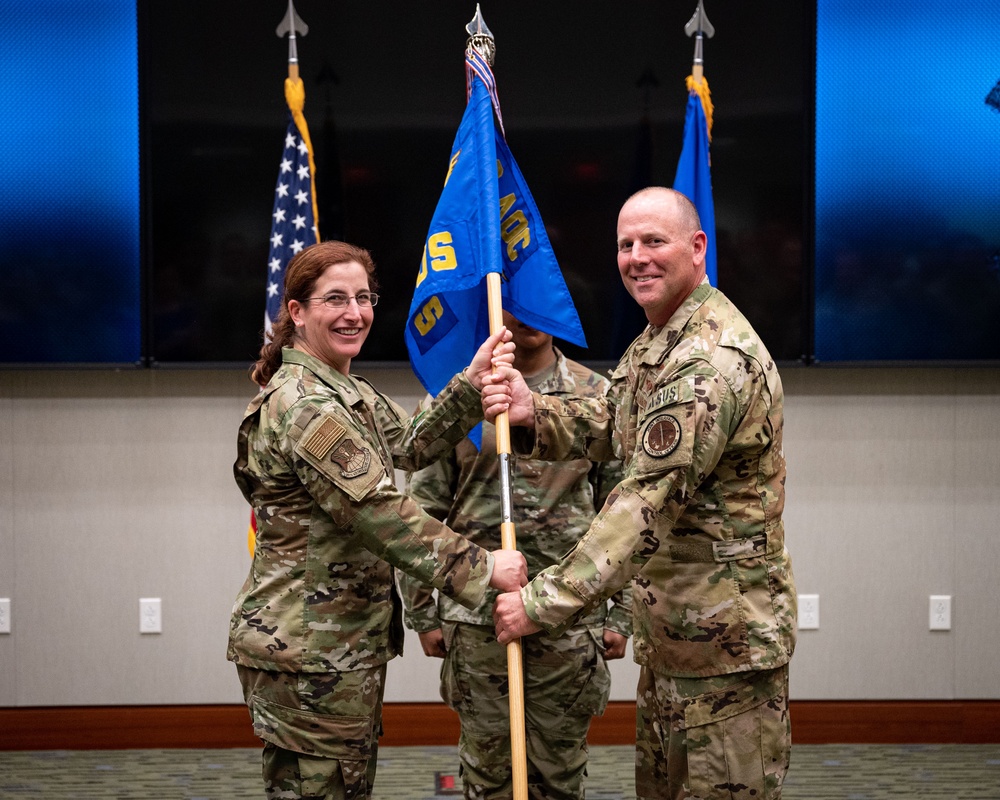 609th Air Support Squadron conducts change of command ceremony