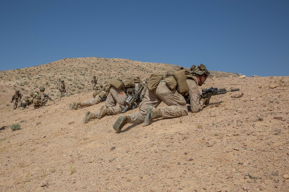 U.S. Marines conduct squad maneuver drills during Intrepid Maven 23.4