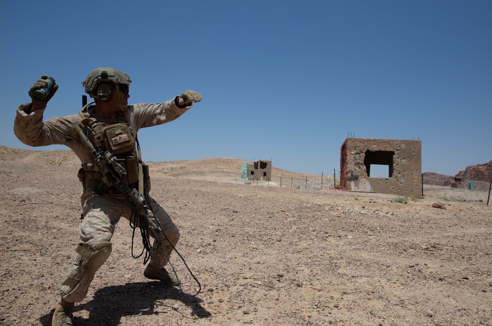 U.S. Marines conduct squad maneuver drills during Intrepid Maven 23.4