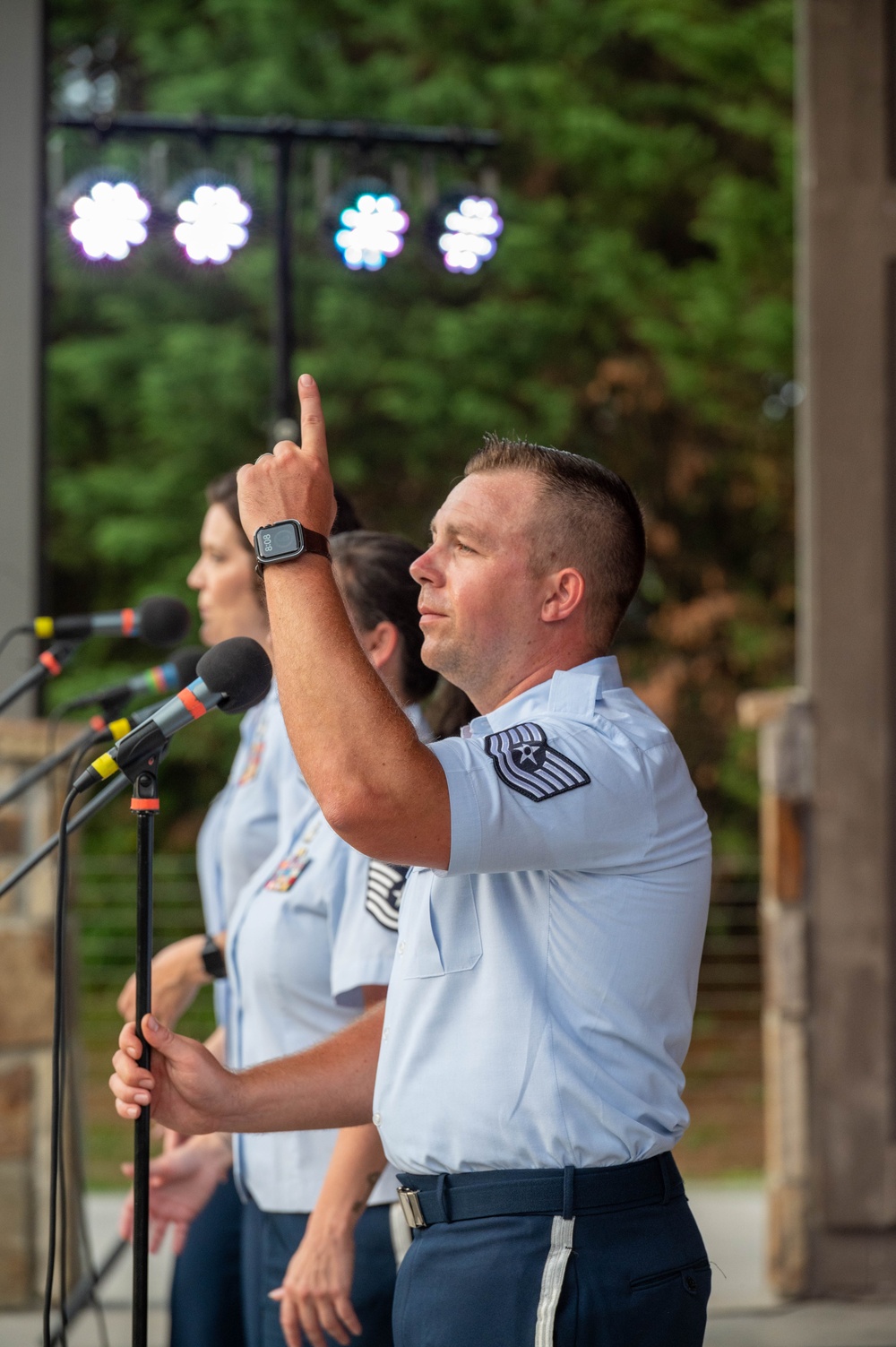 Air National Guard Band of the South and Midwest play in Maryville, Tennessee