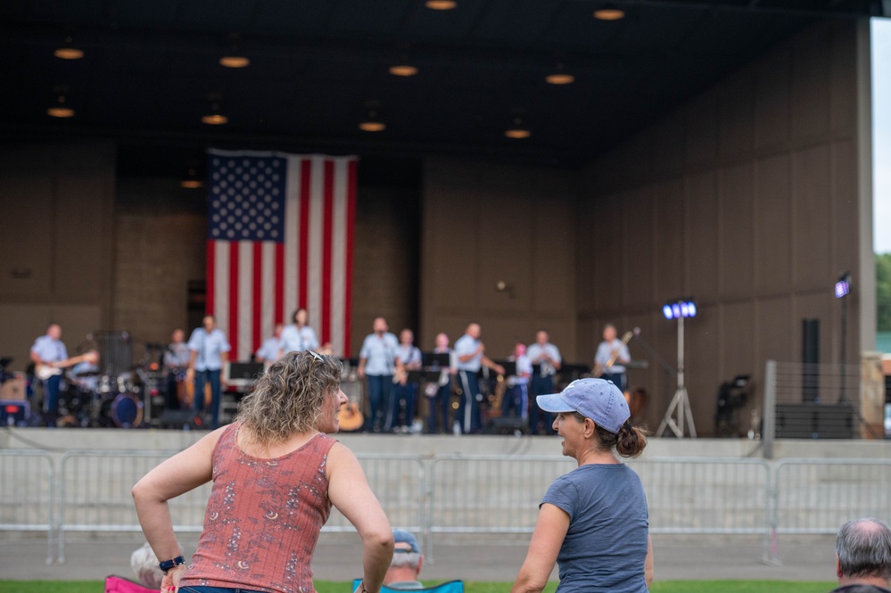 Air National Guard Band of the South and Midwest play in Maryville, Tennessee