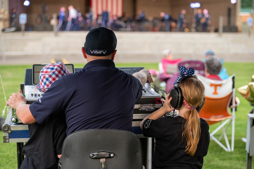 Air National Guard Band of the South and Midwest play in Maryville, Tennessee